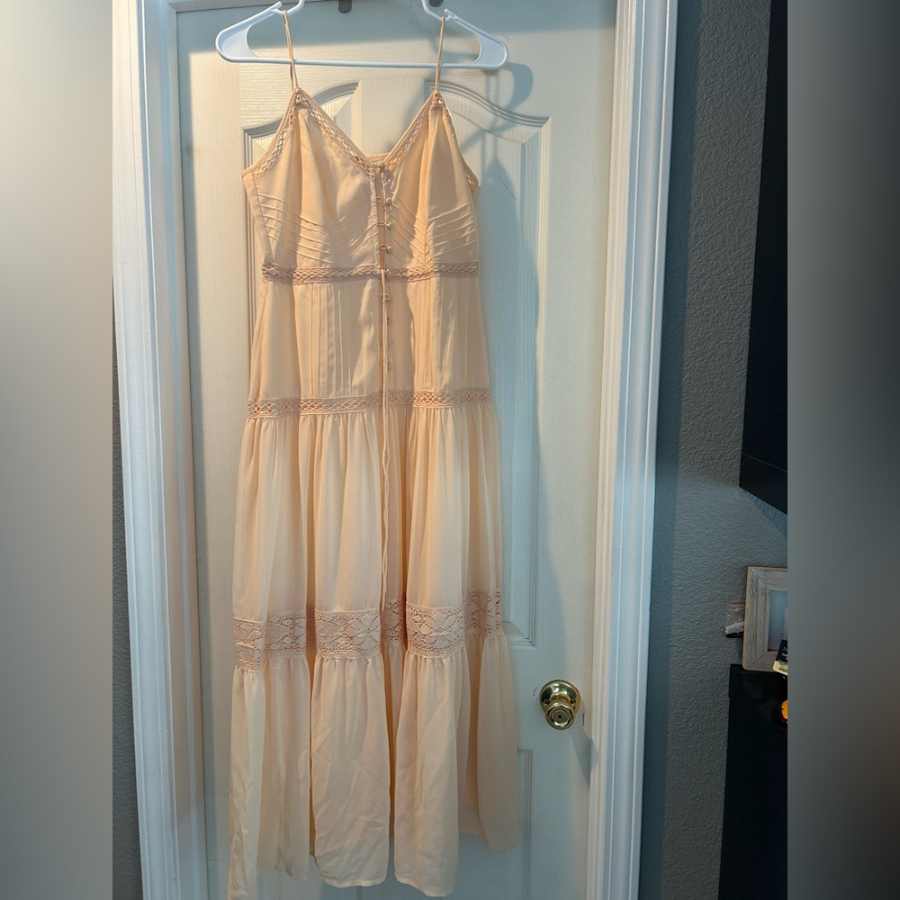 ASOS PEACH DRESS SZ 6 - Picture 2 of 9